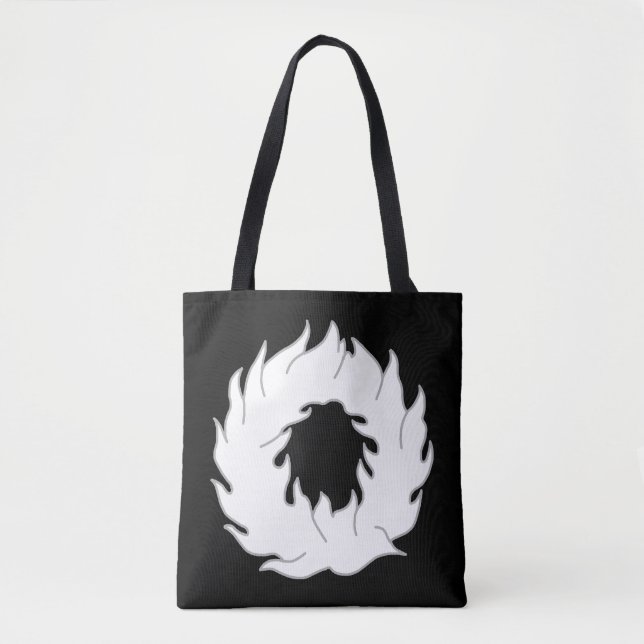 Barony Wiesenfeuer Populace Badge Tote Bag Tygkasse (Framsida)