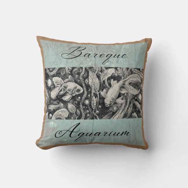 "Baroque Aquarium" - Cushion Kudde (Framsida)