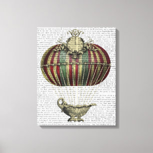 Baroque Ballon med klocka Canvastryck