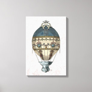 Baroque Balloon Blue & Cream Canvastryck
