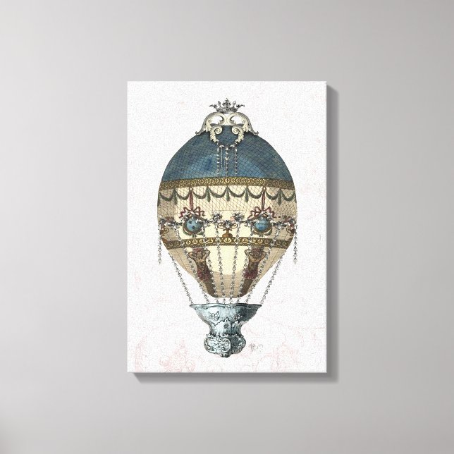 Baroque Balloon Blue & Cream Canvastryck (Framsida)