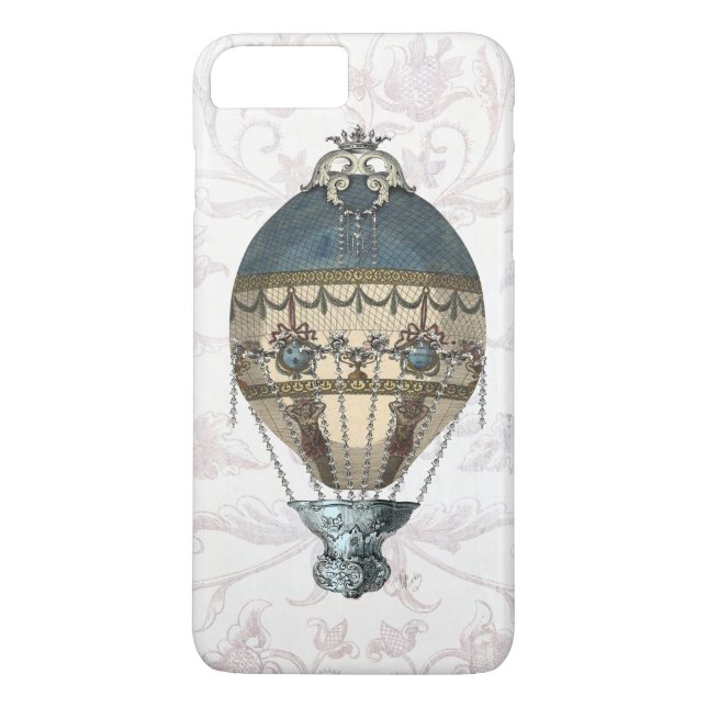 Baroque Balloon Blue & Cream Case-Mate iPhone Skal (Baksida)