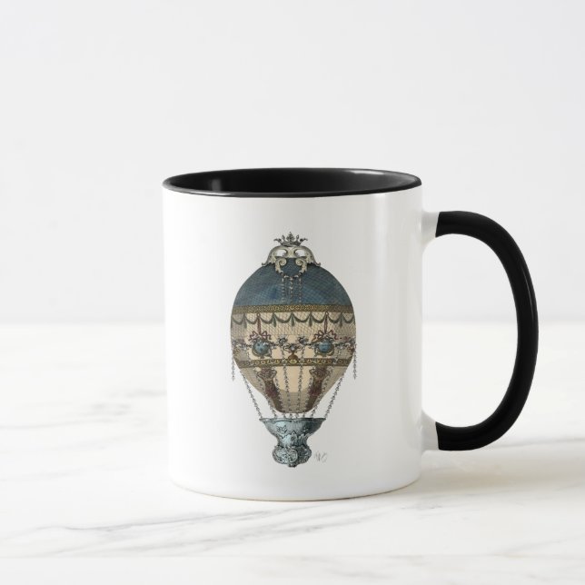 Baroque Balloon Blue & Cream Mugg (Höger)