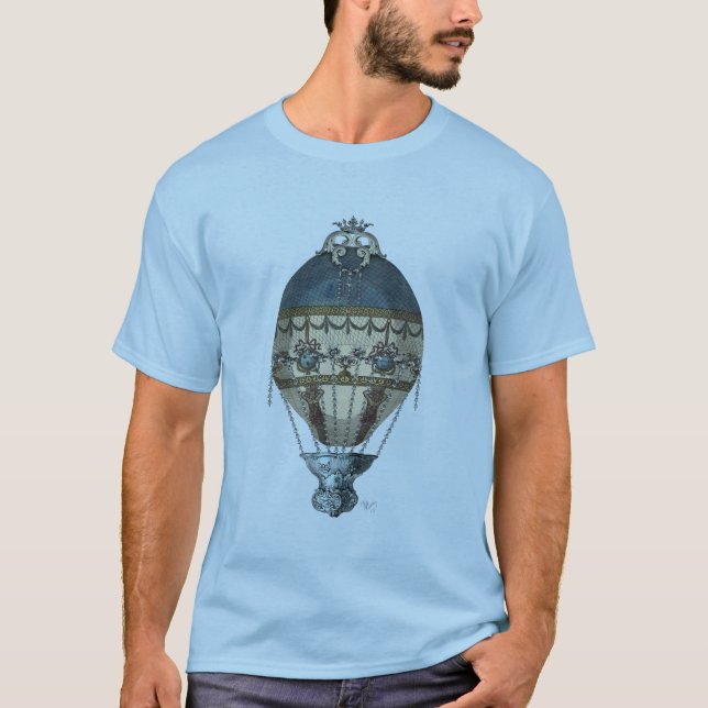 Baroque Balloon Blue & Cream T-shirt (Framsida)