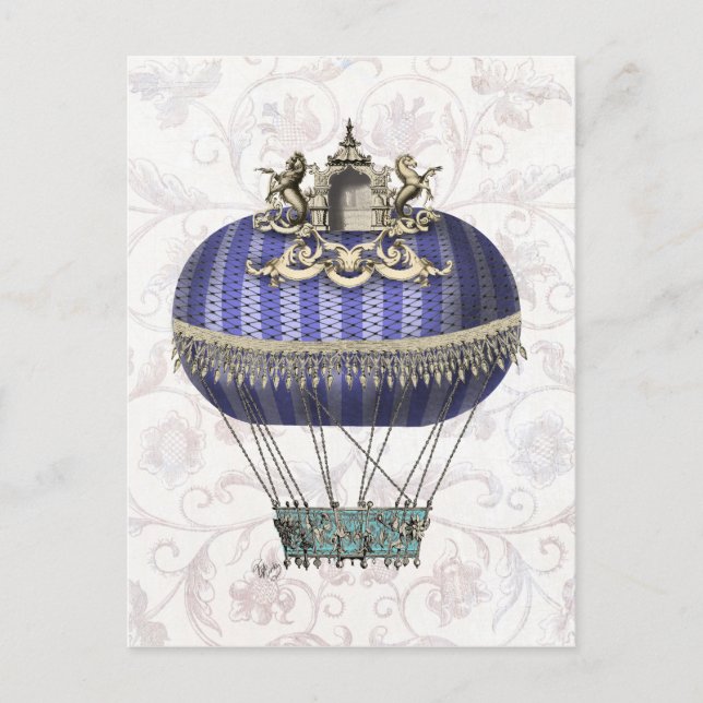 Baroque Balloon with Temple Vykort (Framsida)