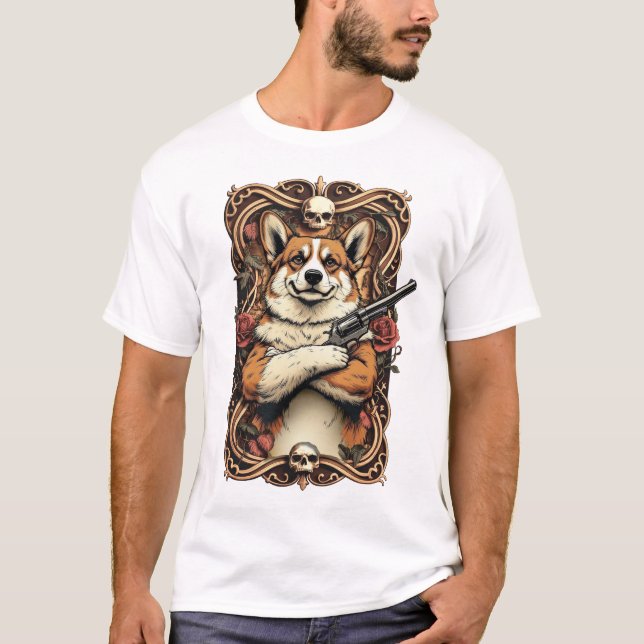 Baroque Bark: The Gentleman Outlaw T Shirt (Framsida)