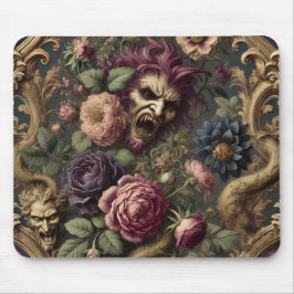 Baroque Battles & Blooms - Gothic Blommigt Design Musmatta