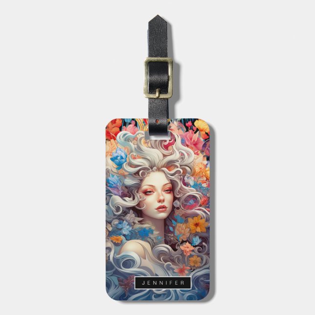 Baroque Beauty Luggage Tags Bagagebricka (Vertikal Framsida)