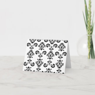 Baroque Black Notecards (blank inuti) Kort