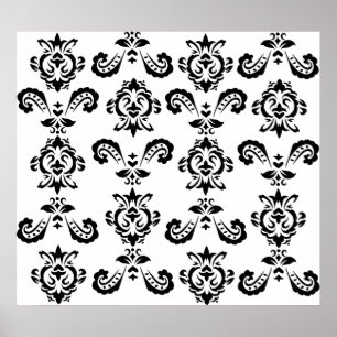 Baroque Black Print Poster