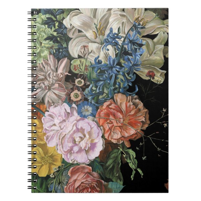 Baroque Blommigt - Bouquet Anteckningsbok (Framsidan)