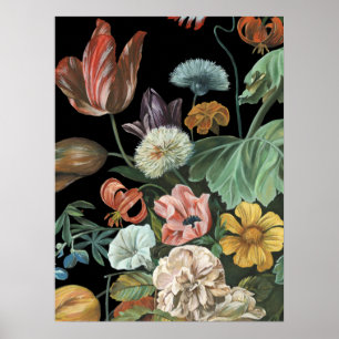 Baroque Blommigt - Bouquet of Flowers Poster