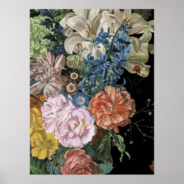 Baroque Blommigt - Bouquet Poster (Framsidan)