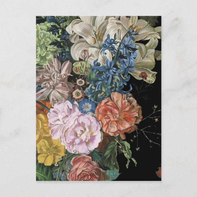Baroque Blommigt - Bouquet Vykort (Framsida)