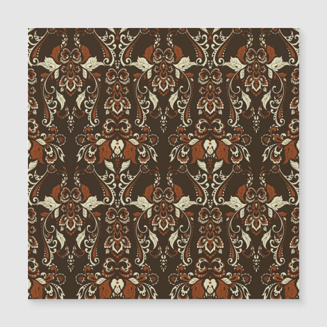 Baroque-Blommigten: Klassisk Vintage Tapet (Framsida)