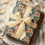 Baroque Bloom Antique Tapet Blommigt Presentpapper<br><div class="desc">Ett rik, vintage-inspirerat blommönster med omväxlande paneler av lodrät med två separata men kompletterande motiv. En panel har djupa koltoner med koral- och elfenbensponenter, accentuerade av teal och jordfin löv, vilket ger upphov till en moody elegans. Den andra sidan har en varm gräddbakgrund som är försedd med brända blommigtar och...</div>