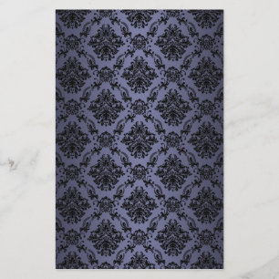 Baroque Blue Victoriand Scrapbook Papprare Brevpapper