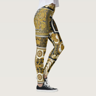 Baroque-design Leggings