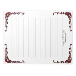 Baroque Elegance - Black Led Anteckningsblock