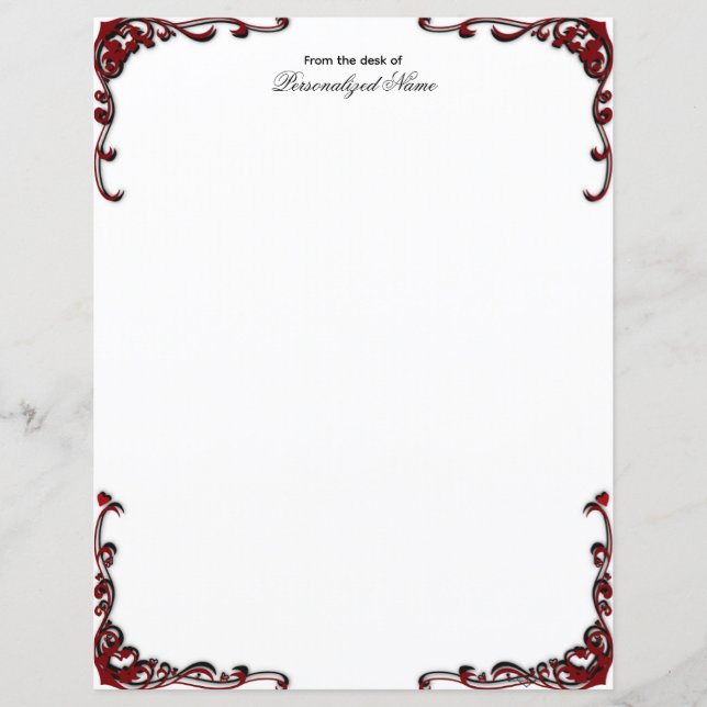 Baroque Elegance - Black Unlines Pappra Lakan (Framsida)