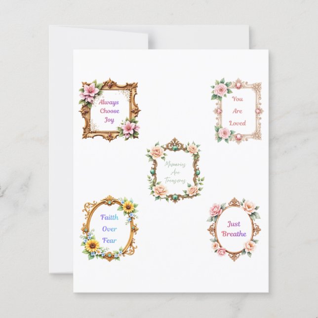 Baroque floral frames scrapbook paper cutouts (Framsida)