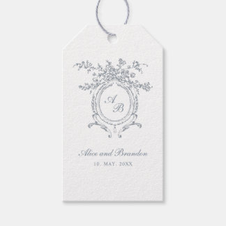 Baroque Floral Ornament Wedding Presentetikett