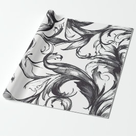 Baroque Flourish Wrapping Paper Presentpapper