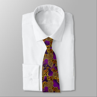 Baroque Glam Animal Print On Purple Slips