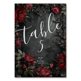 Baroque Gothic Peonies Bordsnummer