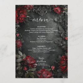 Baroque Gothic Peonies Meny