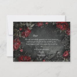 Baroque Gothic Peonies Tack Kort