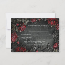 Baroque Gothic Peonies Tack Kort