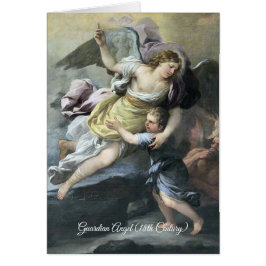 Baroque Guardian Angel Hälsningskort
