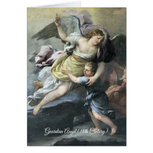 Baroque Guardian Angel Hälsningskort
