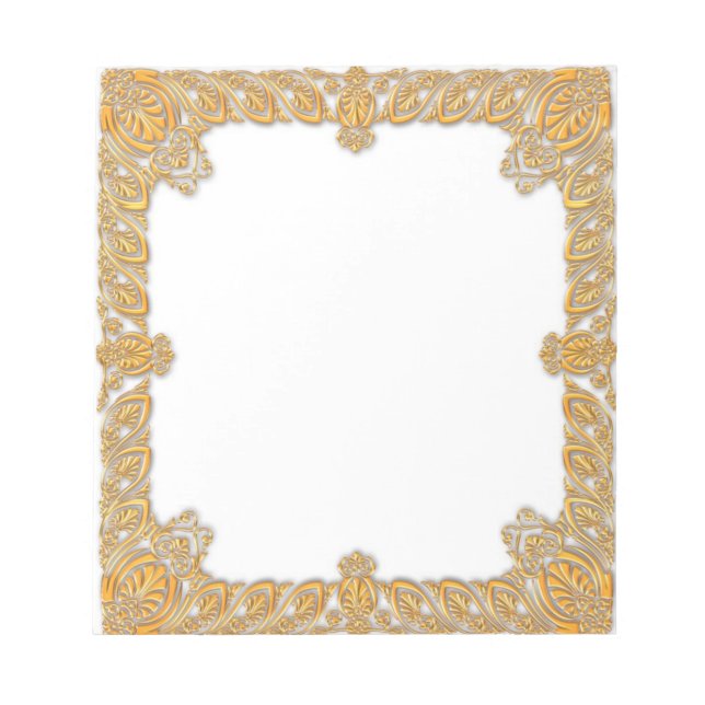 Baroque Guld Framed Anteckningsblock (Framsida)