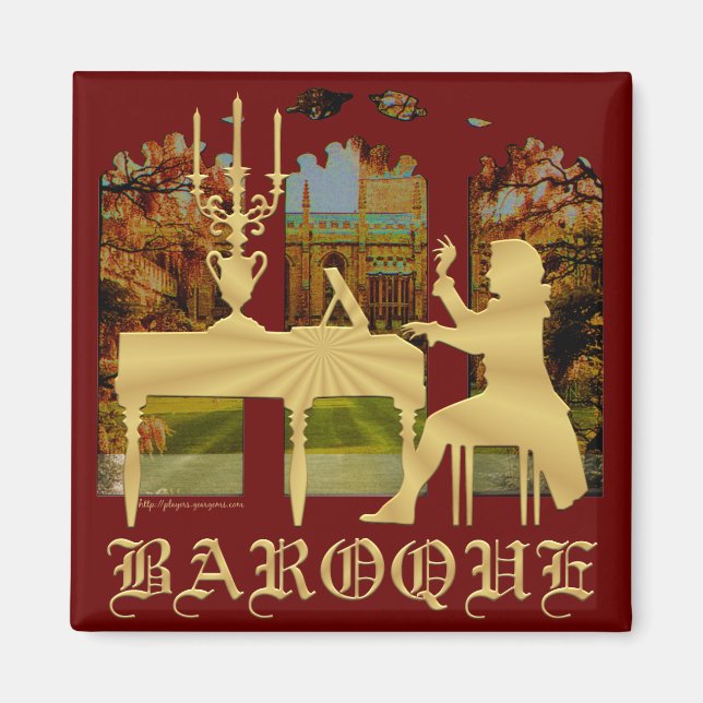 Baroque harpsichord magnet (Framsidan)