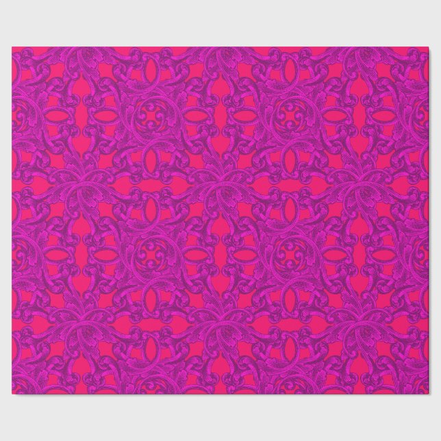 Baroque Hett Wrapping Papper Presentpapper (Seam)