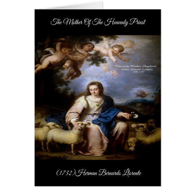 Baroque Himmelskare Mor Hälsningskort (Framsidan)