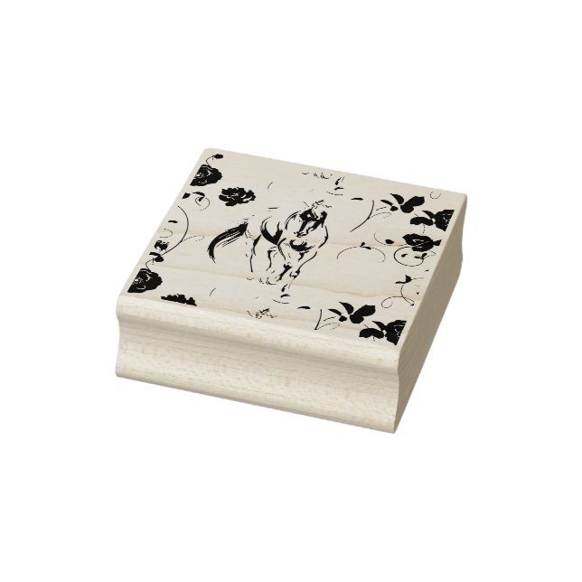 Baroque Horse Frimärke Stämpel (Stämpel)