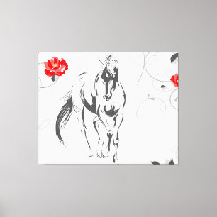 Baroque Horse Kanvastryck