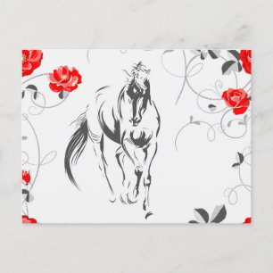 Baroque Horse Postcard Vykort