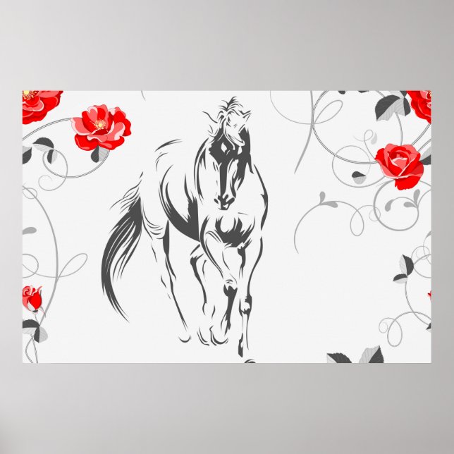 Baroque Horse Poster (Framsidan)