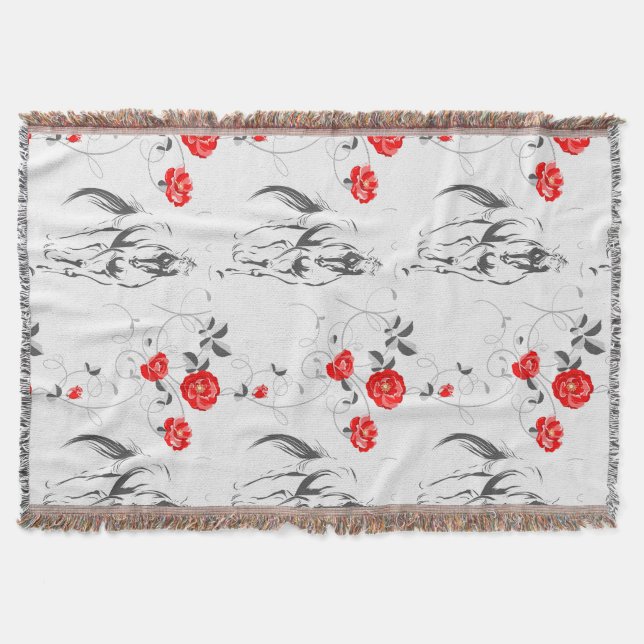 Baroque Horse Throw Filt (Framsidan)