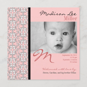 Baroque i Rosa Flicka Meddelande