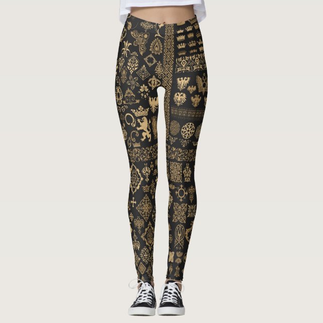 Baroque inslag: mega set mönster. leggings (Framsida)