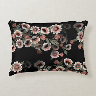 Baroque-Inspired Botanical Soft Pinks and Grönts Prydnadskudde