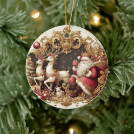 Baroque Jultomten Julgransprydnad Keramik