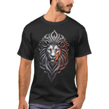 Baroque Lion – Kracht & Luxe in Metaalstijl
