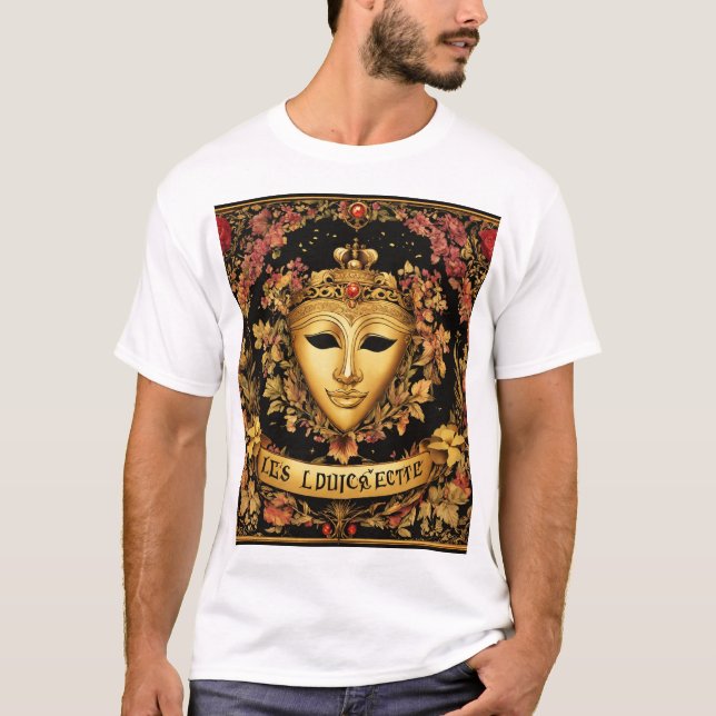 Baroque Maschera T-Shirt Logotyp-Manar Basic T-Shi (Framsida)