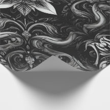 Baroque Noir Wrapping Papper